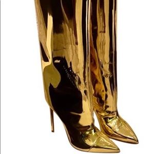 Alexandre Vauthier metallic boots